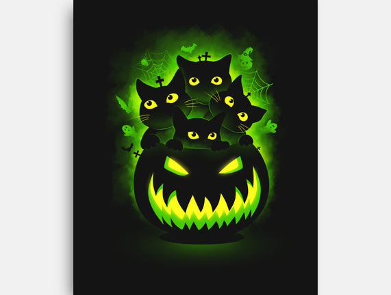 Spooky Pumpkin Cats