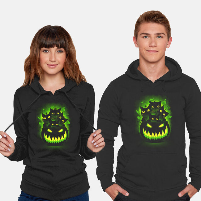Spooky Pumpkin Cats-unisex pullover sweatshirt-erion_designs