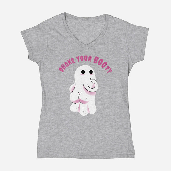 Shake Your BOOty-womens v-neck tee-FunkVampire