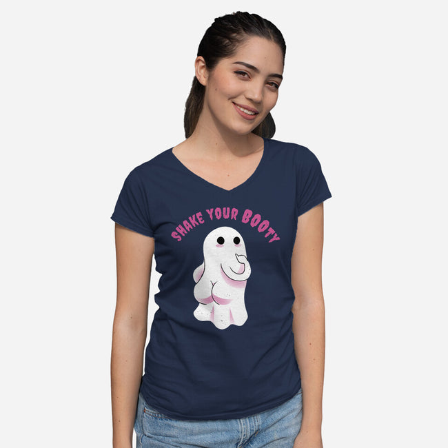 Shake Your BOOty-womens v-neck tee-FunkVampire