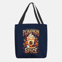 Ghostly Pumpkin Spice-none basic tote bag-Snouleaf