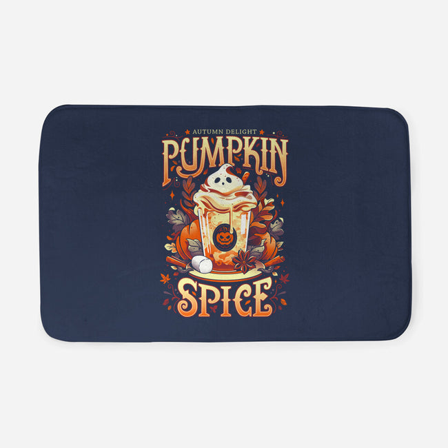 Ghostly Pumpkin Spice-none memory foam bath mat-Snouleaf