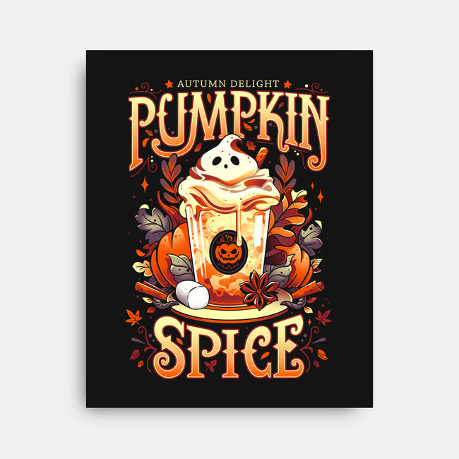 Ghostly Pumpkin Spice-none stretched canvas-Snouleaf