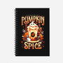 Ghostly Pumpkin Spice-none dot grid notebook-Snouleaf