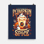 Ghostly Pumpkin Spice-none matte poster-Snouleaf
