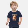 Ghostly Pumpkin Spice-baby basic tee-Snouleaf