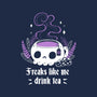 Freaks Drink Tea-womens v-neck tee-xMorfina