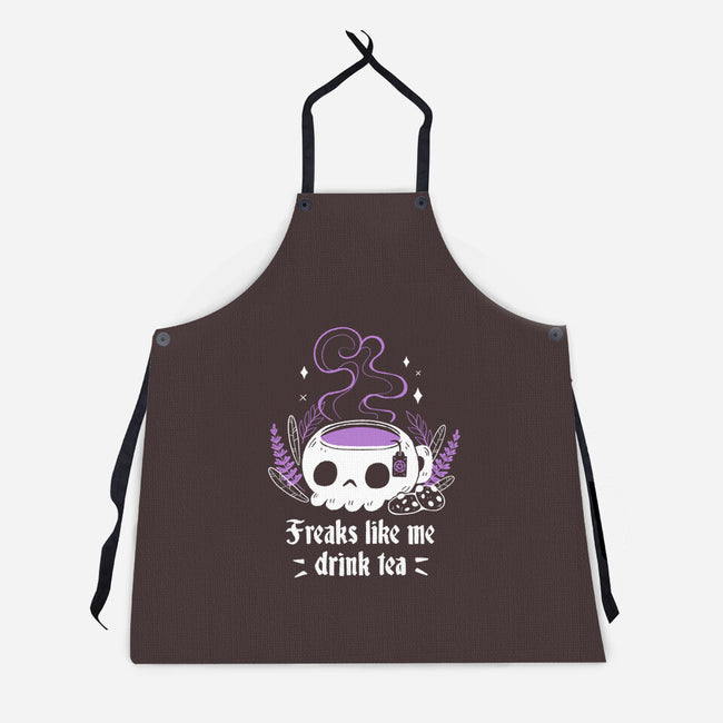 Freaks Drink Tea-unisex kitchen apron-xMorfina