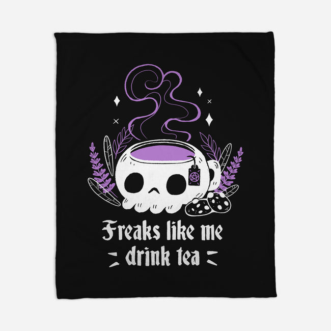 Freaks Drink Tea-none fleece blanket-xMorfina