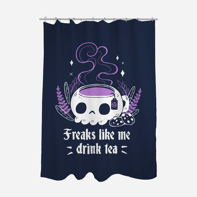Freaks Drink Tea-none polyester shower curtain-xMorfina