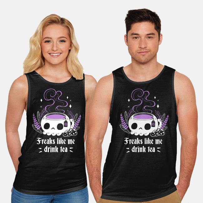 Freaks Drink Tea-unisex basic tank-xMorfina