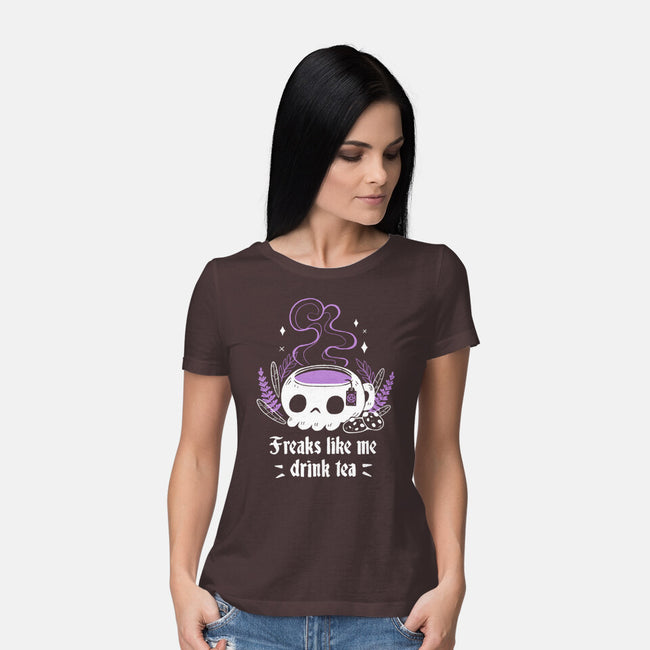 Freaks Drink Tea-womens basic tee-xMorfina