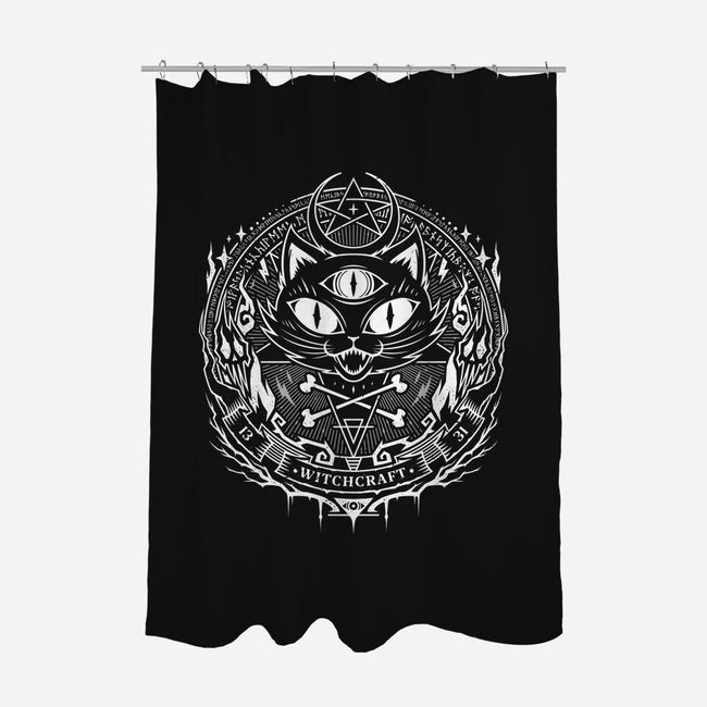 Cat Black Magic-none polyester shower curtain-StudioM6