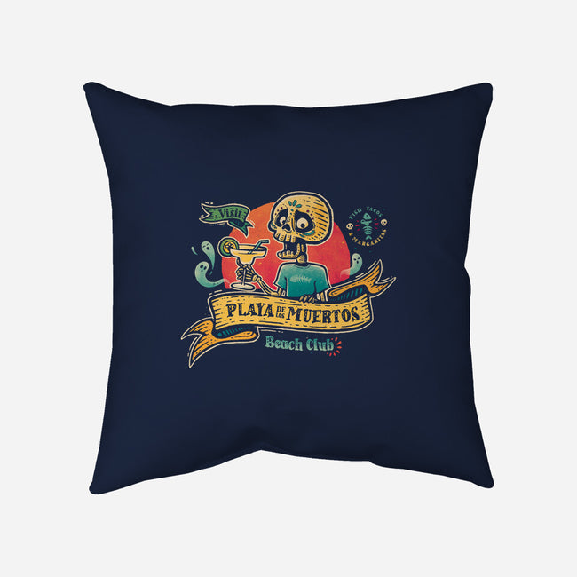 Playa De Los Muertos-none removable cover w insert throw pillow-teesgeex