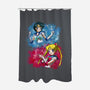 Moon And Mercury-none polyester shower curtain-nickzzarto