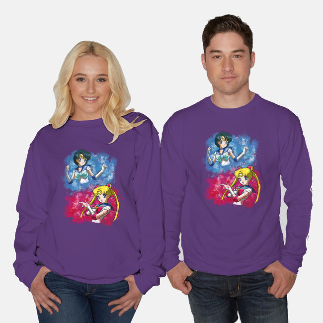 Moon And Mercury-unisex crew neck sweatshirt-nickzzarto