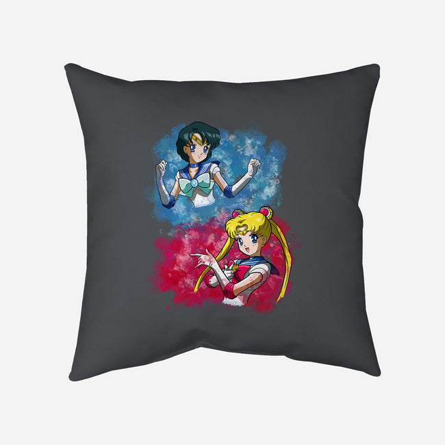 Moon And Mercury-none removable cover w insert throw pillow-nickzzarto
