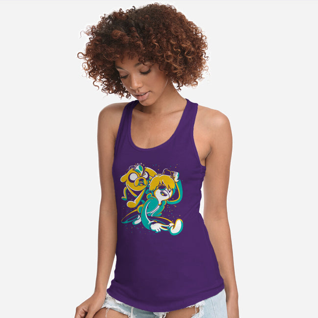 Chainsaw Time-womens racerback tank-estudiofitas