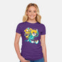 Chainsaw Time-womens fitted tee-estudiofitas