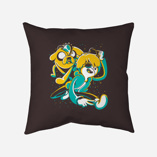 Chainsaw Time-none removable cover w insert throw pillow-estudiofitas