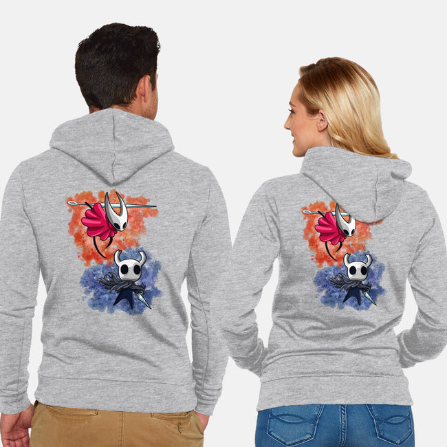 Friend Or Enemy-unisex zip-up sweatshirt-nickzzarto