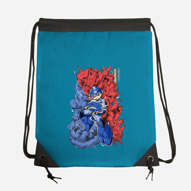 Blue Bomber-none drawstring bag-Guilherme magno de oliveira