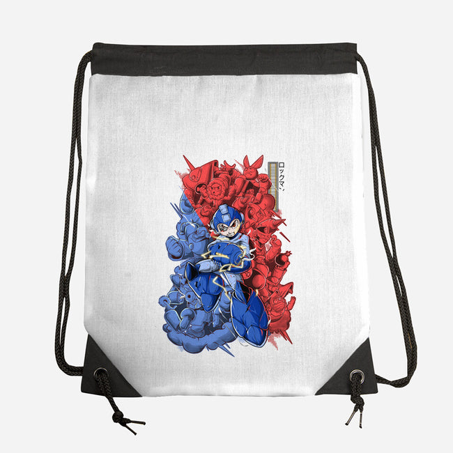 Blue Bomber-none drawstring bag-Guilherme magno de oliveira