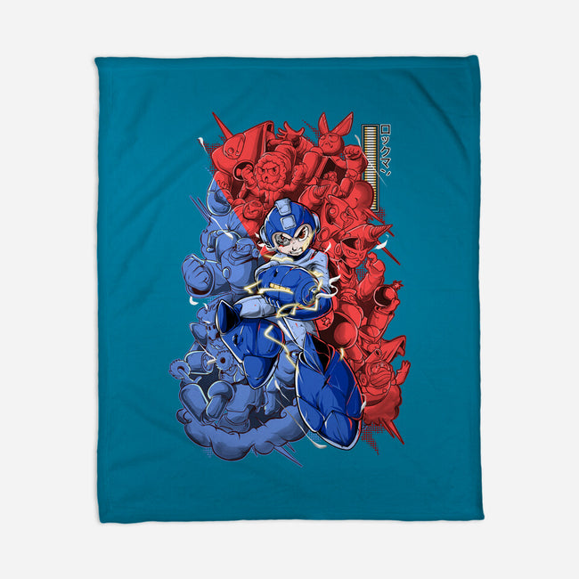 Blue Bomber-none fleece blanket-Guilherme magno de oliveira