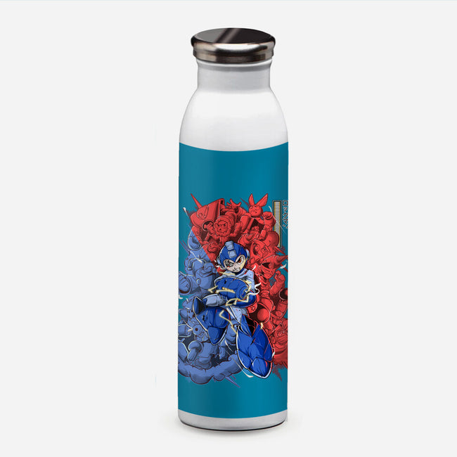 Blue Bomber-none water bottle drinkware-Guilherme magno de oliveira