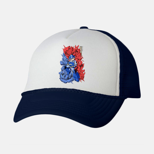 Blue Bomber-unisex trucker hat-Guilherme magno de oliveira