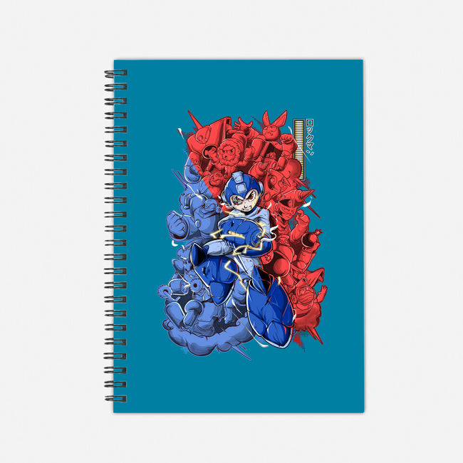 Blue Bomber-none dot grid notebook-Guilherme magno de oliveira