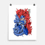 Blue Bomber-none matte poster-Guilherme magno de oliveira