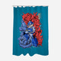 Blue Bomber-none polyester shower curtain-Guilherme magno de oliveira