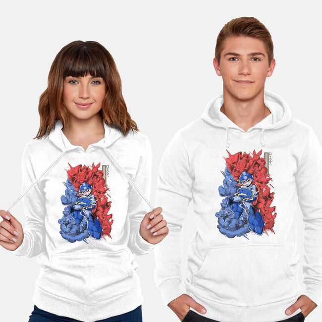 Blue Bomber-unisex pullover sweatshirt-Guilherme magno de oliveira