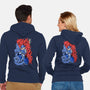 Blue Bomber-unisex zip-up sweatshirt-Guilherme magno de oliveira