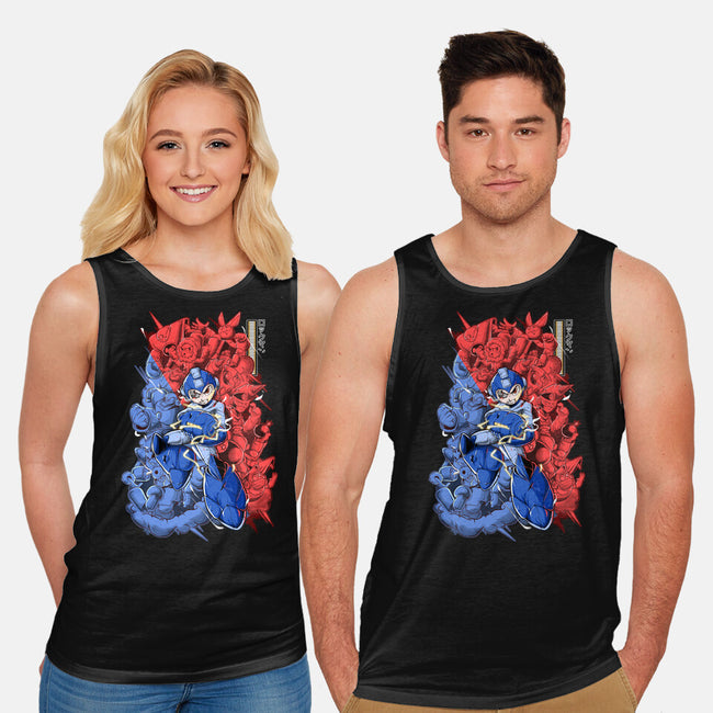 Blue Bomber-unisex basic tank-Guilherme magno de oliveira