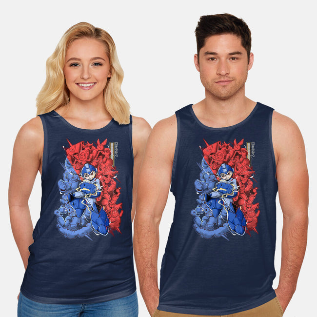 Blue Bomber-unisex basic tank-Guilherme magno de oliveira