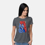 Blue Bomber-womens basic tee-Guilherme magno de oliveira