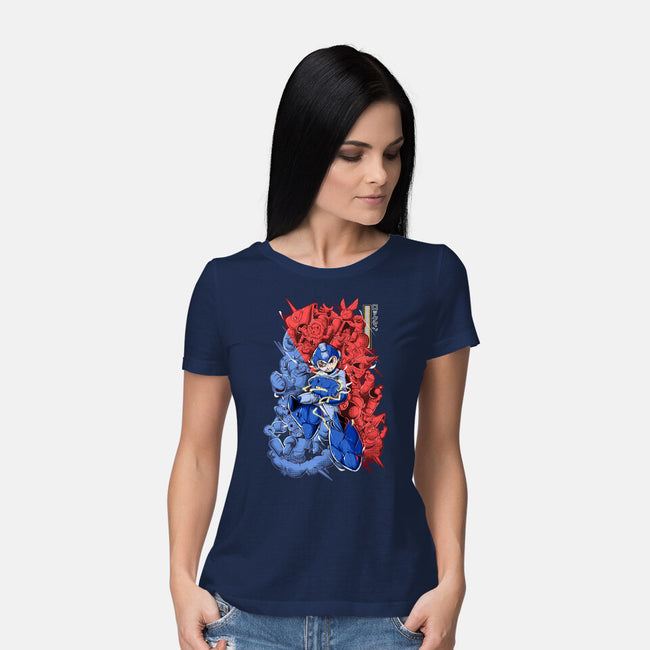 Blue Bomber-womens basic tee-Guilherme magno de oliveira
