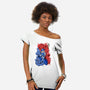 Blue Bomber-womens off shoulder tee-Guilherme magno de oliveira