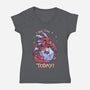 Rolled A 20 Today-womens v-neck tee-TechraNova