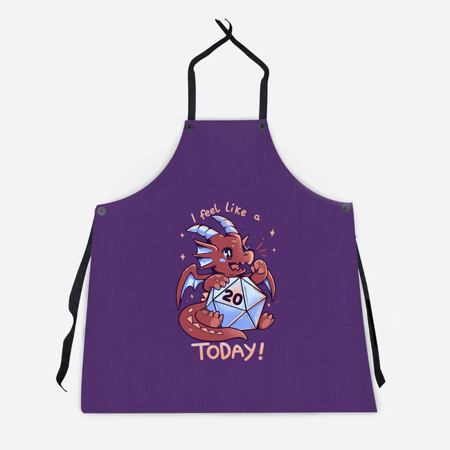 Rolled A 20 Today-unisex kitchen apron-TechraNova