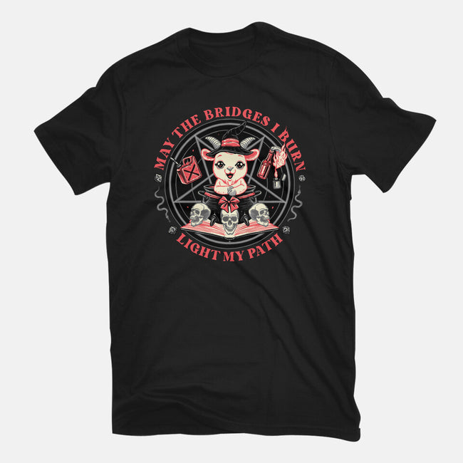 Burn Bridges-womens fitted tee-momma_gorilla