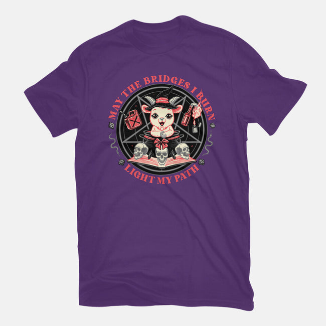 Burn Bridges-womens fitted tee-momma_gorilla