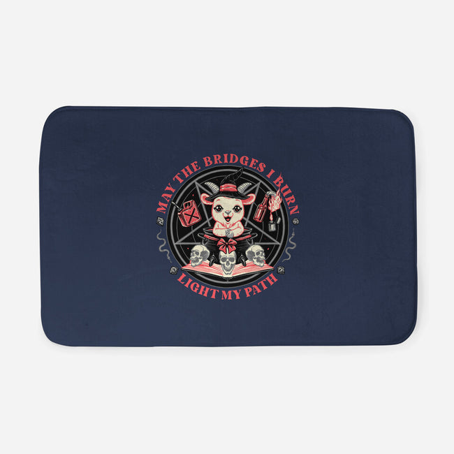 Burn Bridges-none memory foam bath mat-momma_gorilla