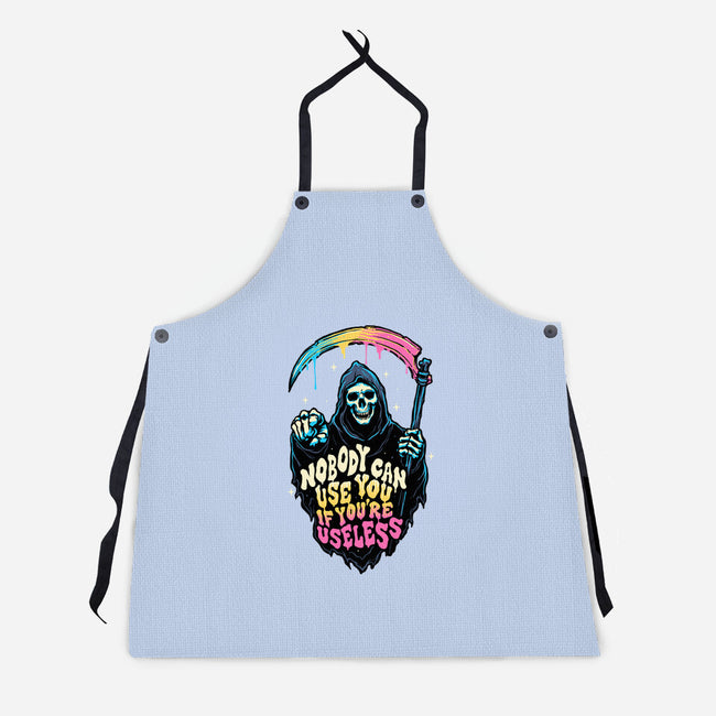 Useless Reaper-unisex kitchen apron-momma_gorilla