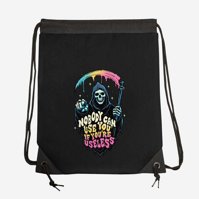 Useless Reaper-none drawstring bag-momma_gorilla