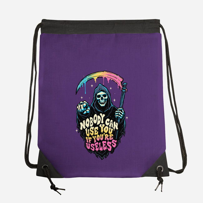 Useless Reaper-none drawstring bag-momma_gorilla