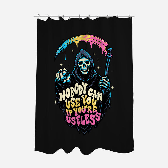 Useless Reaper-none polyester shower curtain-momma_gorilla