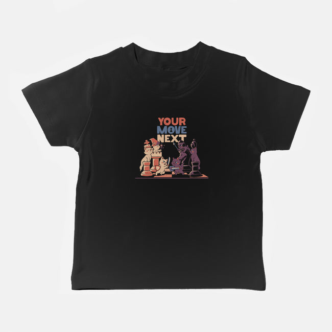 The Chess Cat King-baby basic tee-tobefonseca